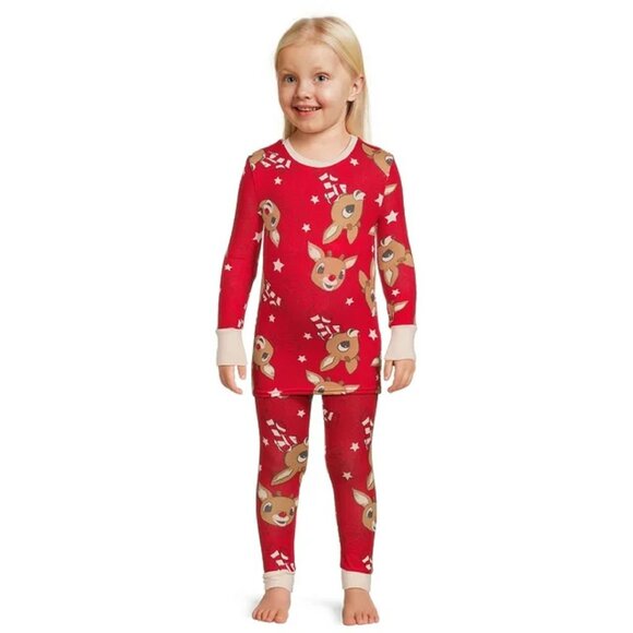 Rudolph The Red Nose Reindeer - Pajamas and Robe Set, 3-Piece, 12M-5T - NWT - Picture 4 of 9